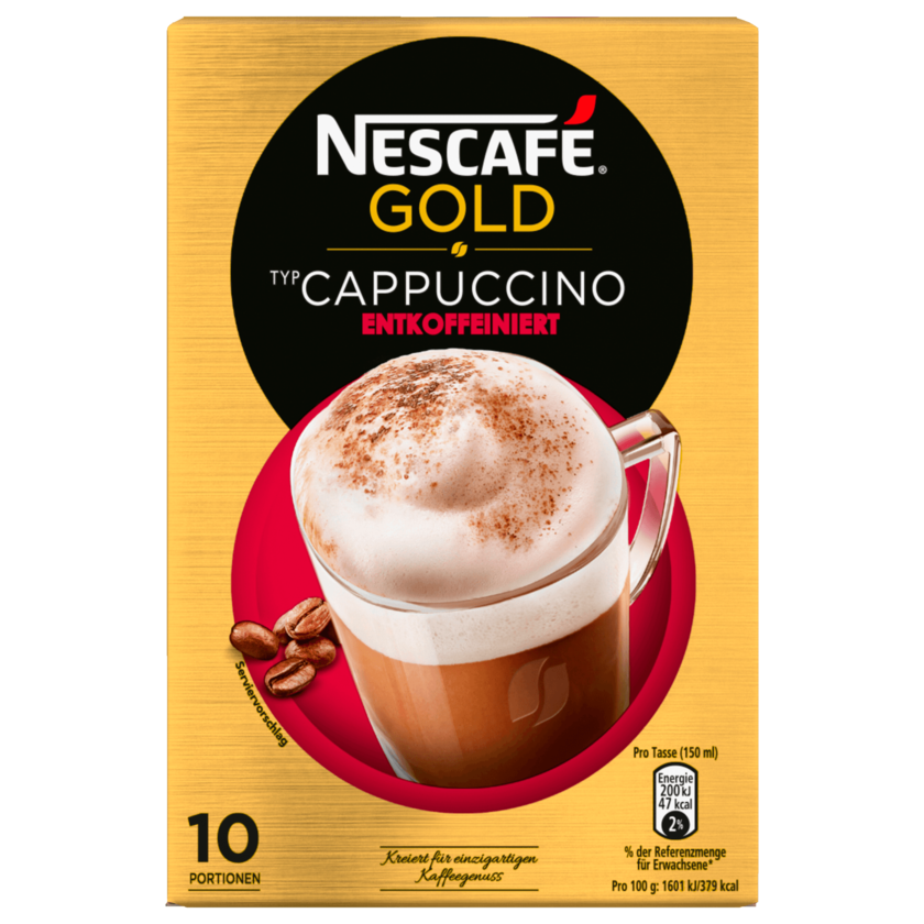 Nescafé Gold Typ Cappuccino Entkoffeiniert 125g